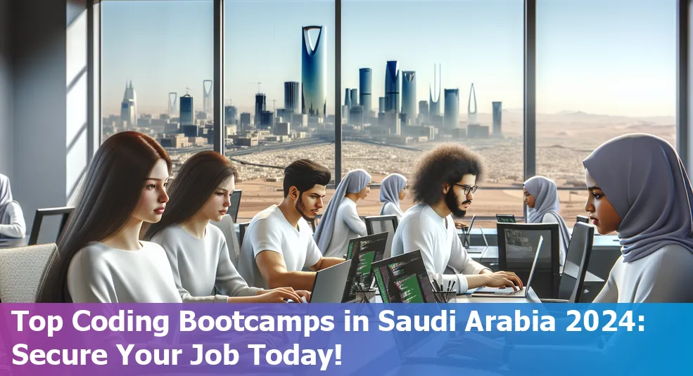 Students attending a coding bootcamp with job guarantee in Saudi Arabia in 2024