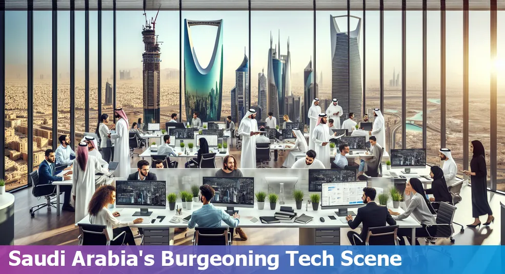 Saudi Arabia's tech hub featuring startups and success stories