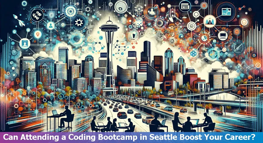 Seattle skyline highlighting the growth in tech careers boosted by coding bootcamps