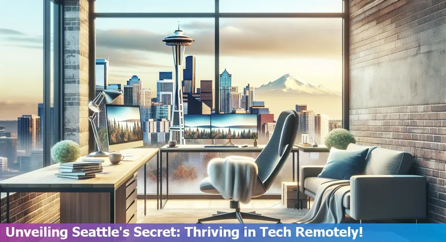 The skyline of Seattle highlighting remote tech career opportunities