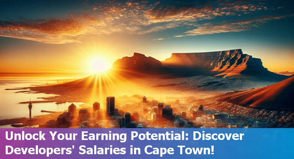 Salary graph for developers in Cape Town, South Africa