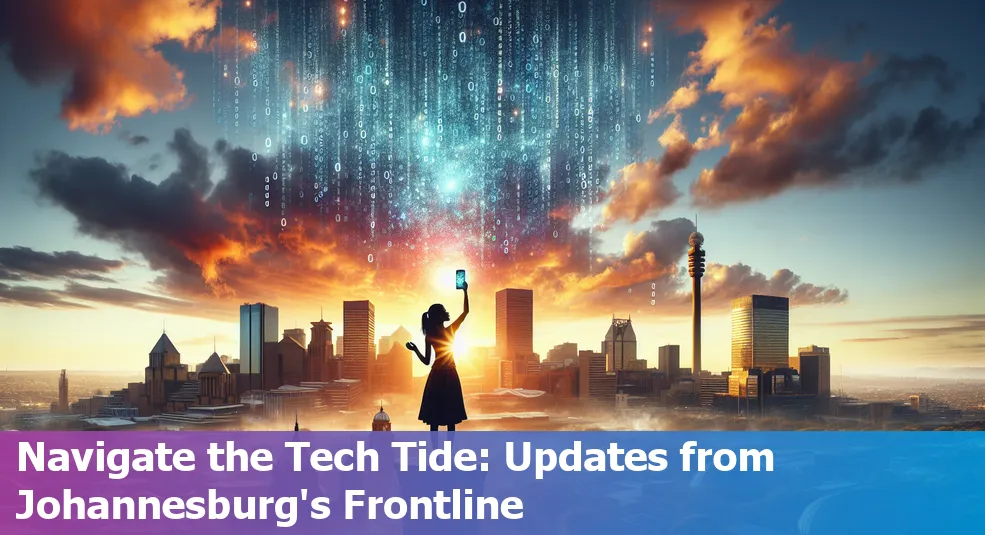 Innovative skyline of Johannesburg highlighting the city's tech advancement