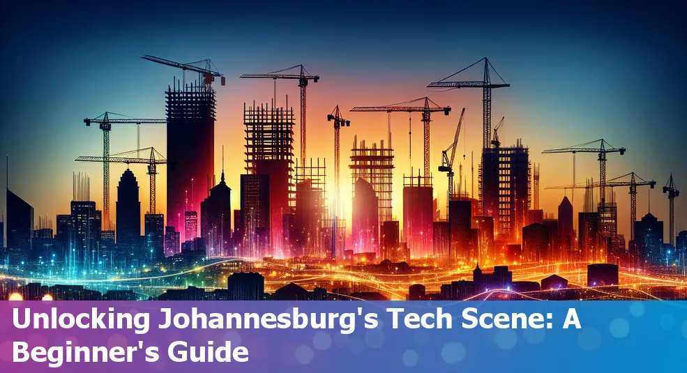 Skyline of Johannesburg, South Africa, symbolizing its growing tech industry