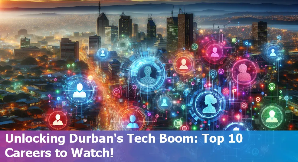 Chart showing top 10 tech career opportunities in Durban, South Africa