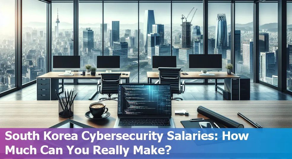 Graph showing cybersecurity salaries at different experience levels in South Korea, KR