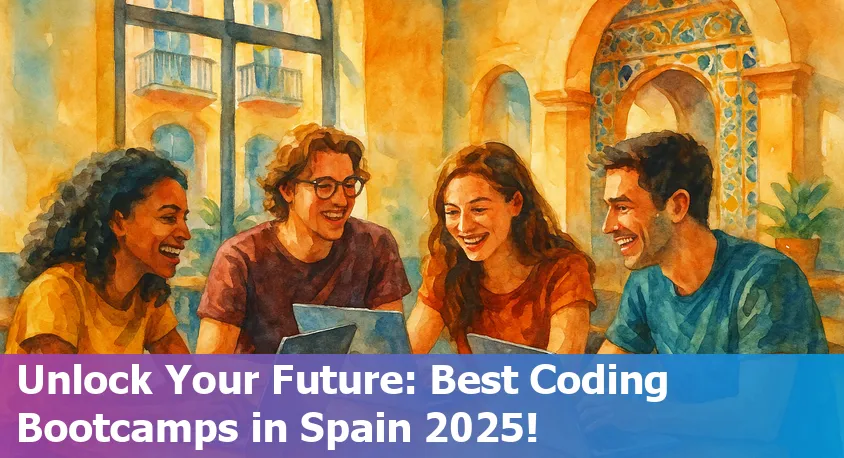 Students collaborating at a Spanish coding bootcamp in 2025, representing a diverse and vibrant tech learning atmosphere.