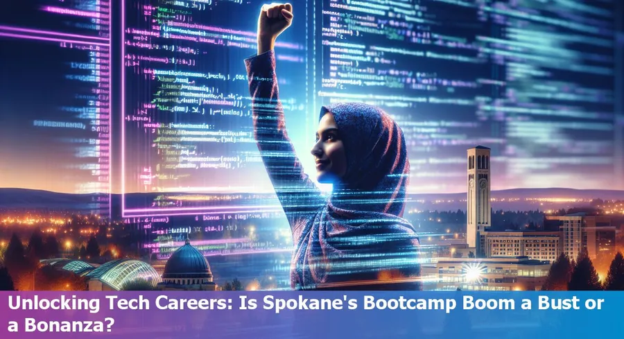 Students engaged in a Spokane coding bootcamp class