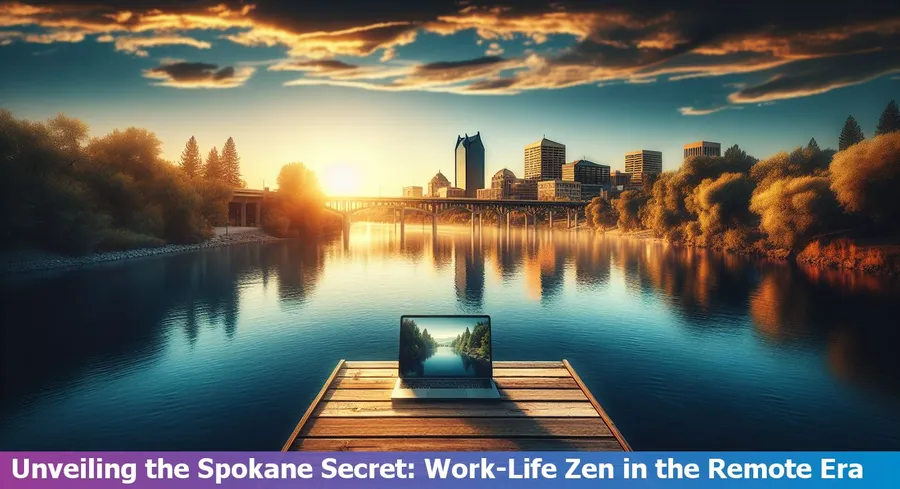 Remote worker achieving work-life balance in Spokane