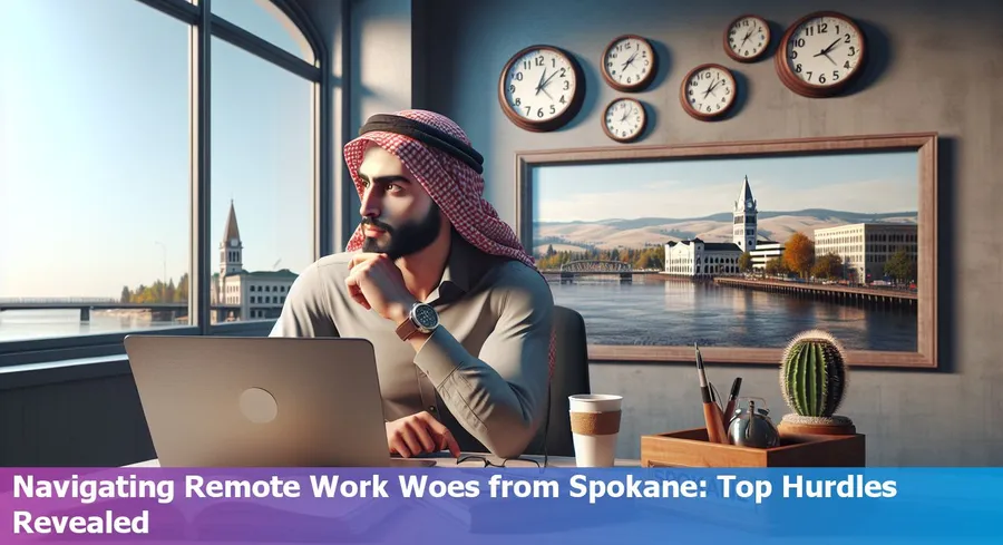 Remote worker overcoming challenges in Spokane