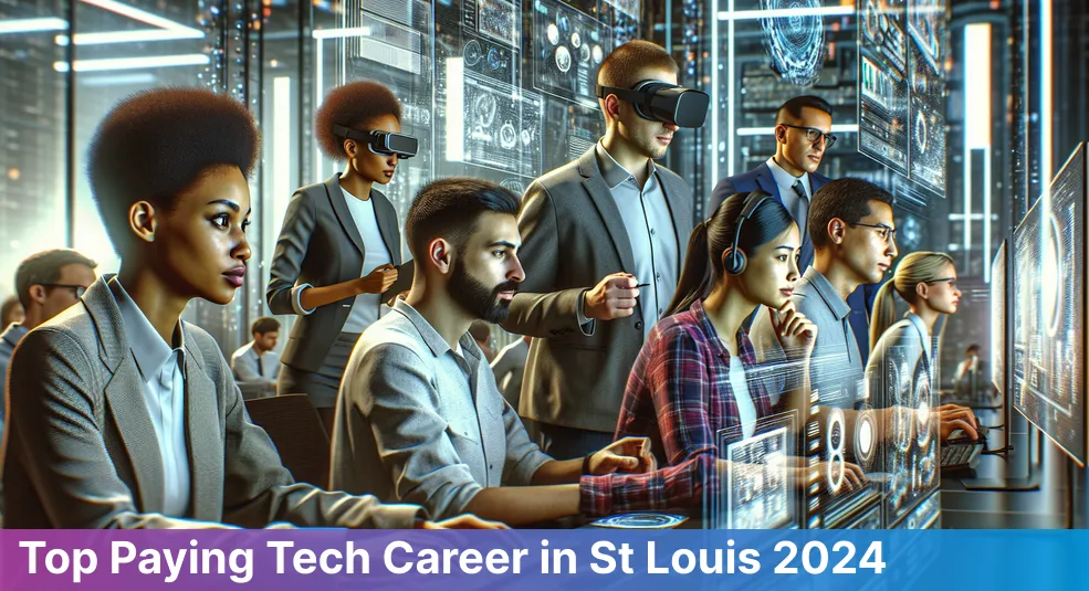 Most in-demand tech job in St Louis in 2024, Missouri, featuring tech trends and career opportunities.