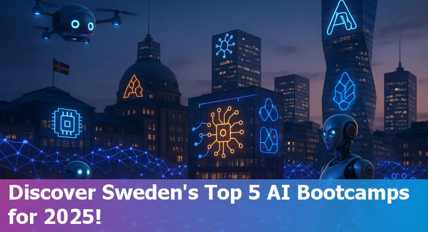 Students collaborating in a modern classroom in Stockholm, learning artificial intelligence at a top Swedish bootcamp in 2025.