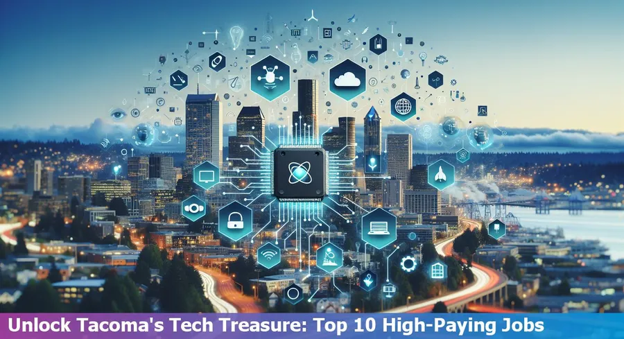 Graph showcasing the top 10 high-paying tech jobs in Tacoma