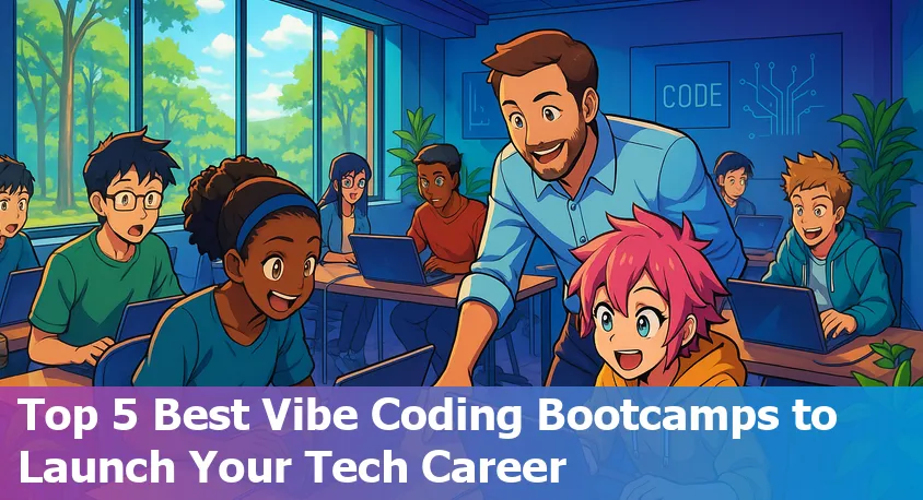 Collage of diverse coding bootcamp students collaborating in The Woodlands, Texas in 2025