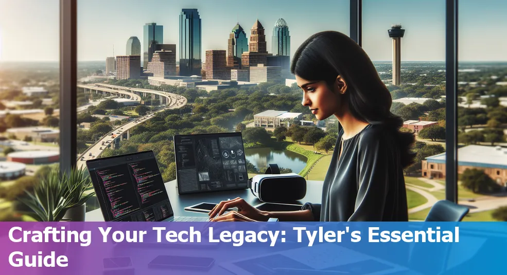 Tech portfolio essentials in Tyler, Texas with elements for TXU Energy, Suddenlink, Tyler Technologies.