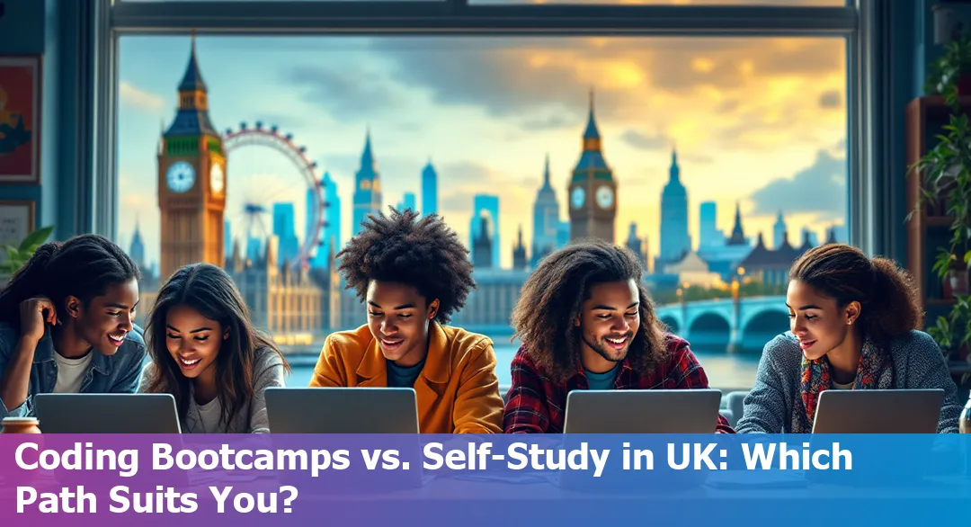 Comparison of coding bootcamps and self-study methods in the United Kingdom, UK technology education.