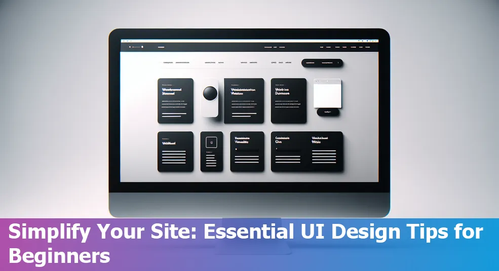 Image displaying the basics of UI Design for websites