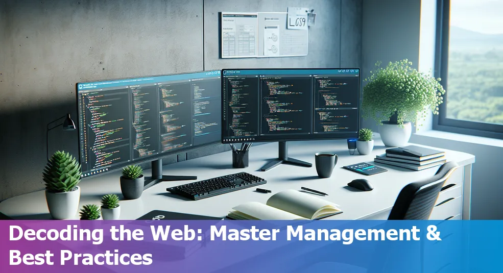 Cover image for a blog article on Web Development Management and Best Practices