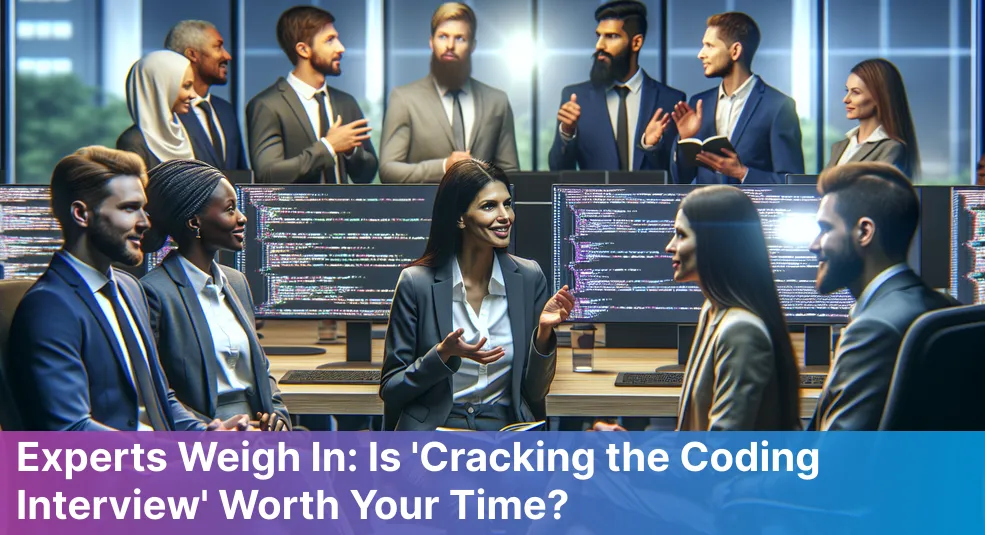 Cover of 'Cracking the Coding Interview' book with industry professional approvals