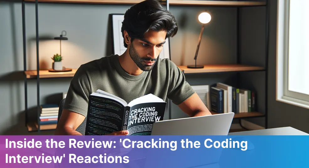 Book 'Cracking the Coding Interview' with reviews from beginner coders