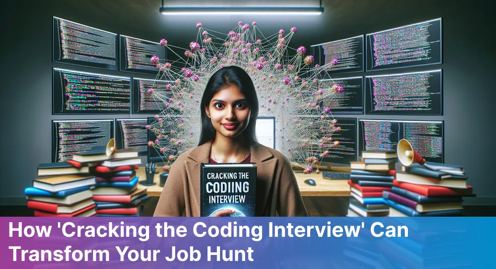 Cover of Cracking the Coding Interview book highlighting its role in tech interview preparation