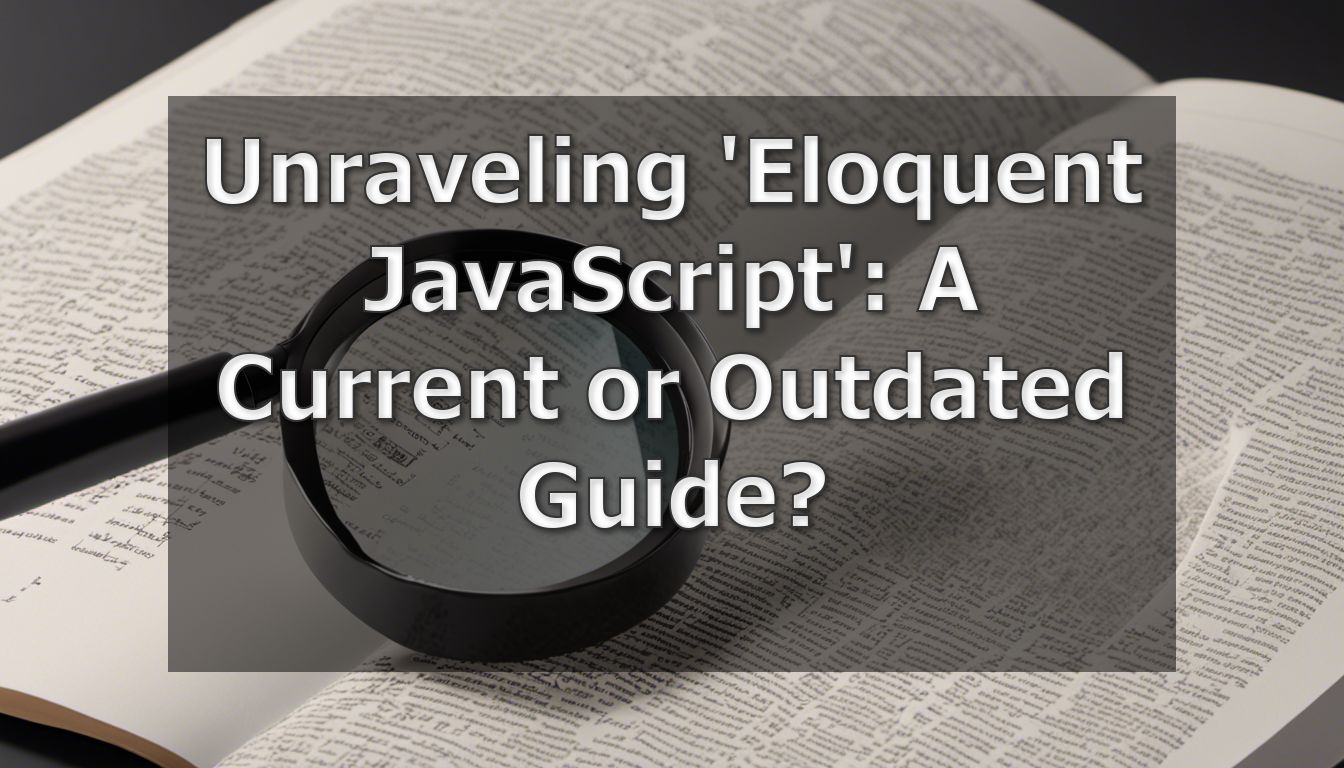 Cover image of the book 'Eloquent JavaScript'
