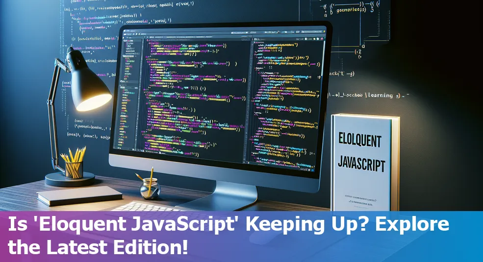 Modern JavaScript features comparison with 'Eloquent JavaScript' book cover