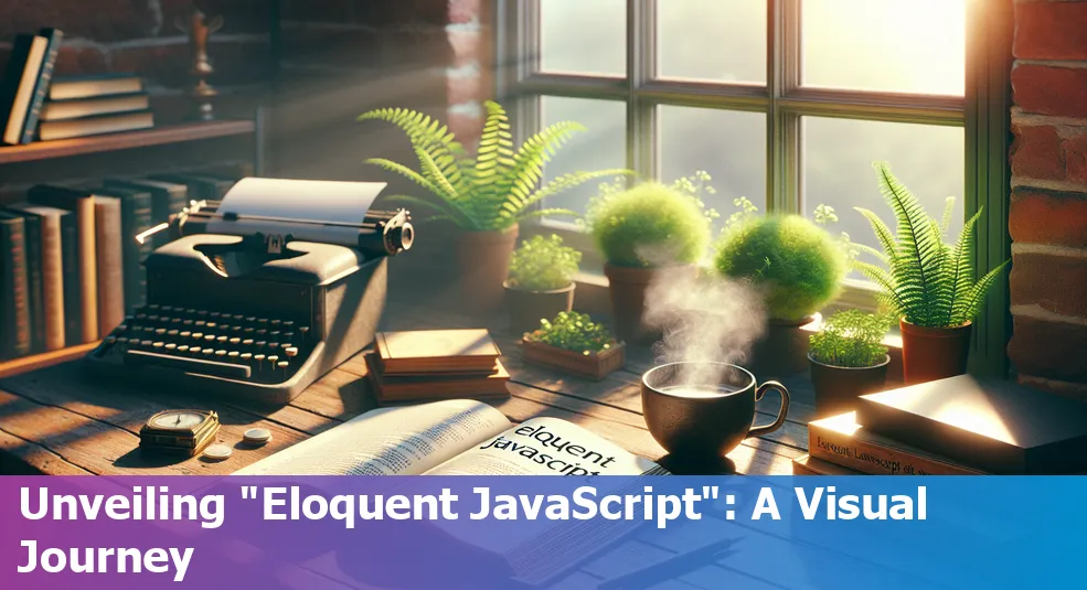 Cover of 'Eloquent JavaScript', a book highly recommended for beginners
