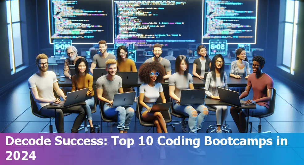 A chart comparing the top 10 coding bootcamps in 2024