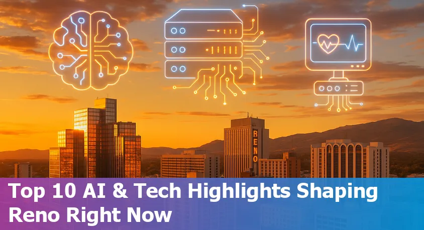 Reno city skyline with technology-inspired digital graphics representing AI, data centers, and innovation.