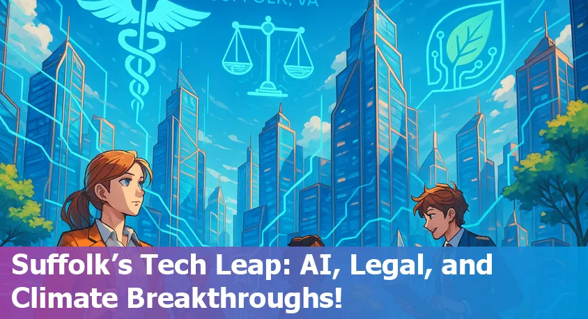 AI-powered technology in Suffolk, VA—from patient safety in hospitals to climate tech and legal innovation.