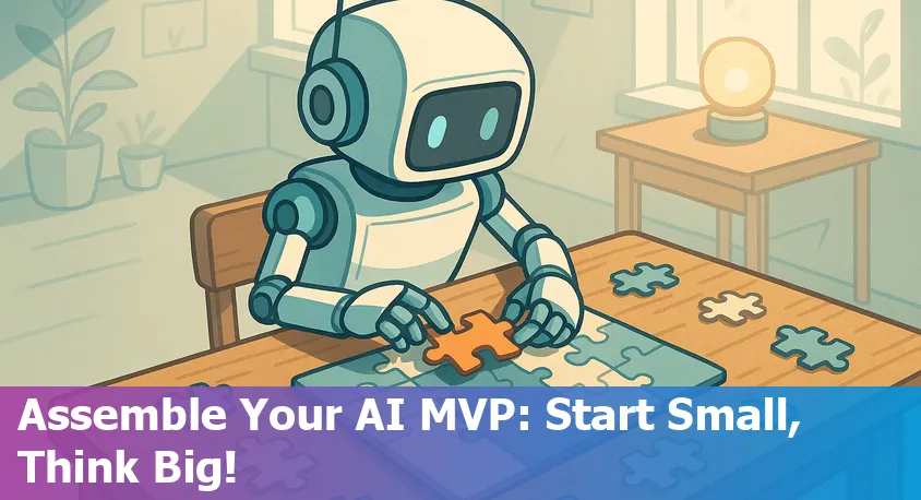 Beginner entrepreneurs building a Minimum Viable Product (MVP) for an AI startup with limited resources