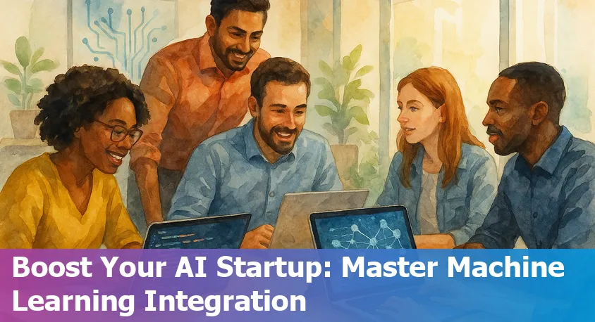 Beginner-friendly workflow showing machine learning integration in an AI startup application