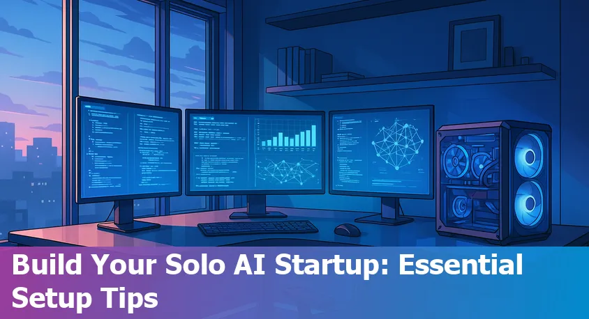 Beginner-friendly diagram of a self-hosted solo AI startup infrastructure in 2025, showing hardware, software, and security layers.
