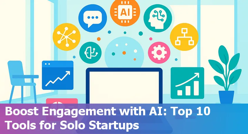 A solo founder using AI-powered digital tools to engage with users on multiple devices in 2025.