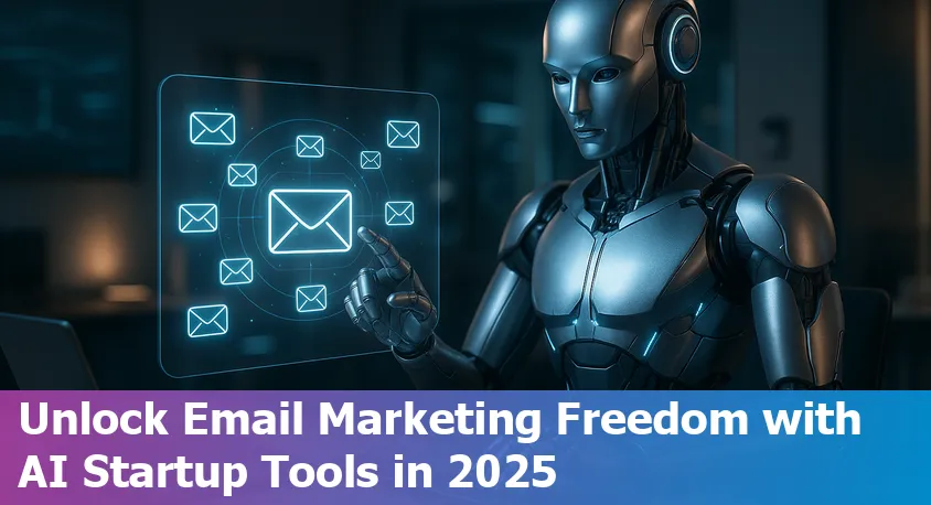 Dashboard interface of a modern self-hosted email marketing platform with automation and analytics tools for AI startups in 2025.