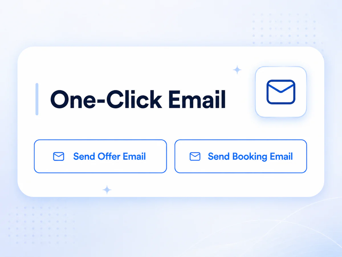 Numeo Spot one-click broker email composer inside DAT and Truckstop