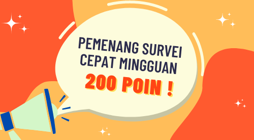 Pengumuman Pemenang Hasil Survey Cepat periode 16 - 23 Mei 2023