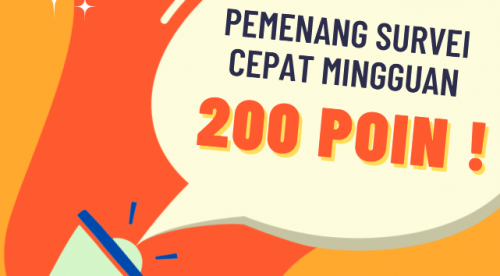 Pengumuman Pemenang Hasil Survey Cepat periode 21 - 28 November 2023
