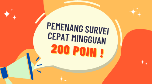 Pengumuman Pemenang Hasil Survey Cepat periode 23 - 30 Januari 2024