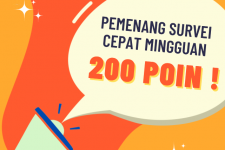 Pengumuman Pemenang Hasil Survey Cepat periode 25 Oktober - 1 November2022