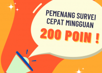 Pengumuman Pemenang Hasil Survey Cepat periode 25 Oktober - 1 November2022