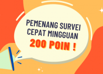 Pengumuman Pemenang Hasil Survey Cepat periode 19 - 26 September 2023