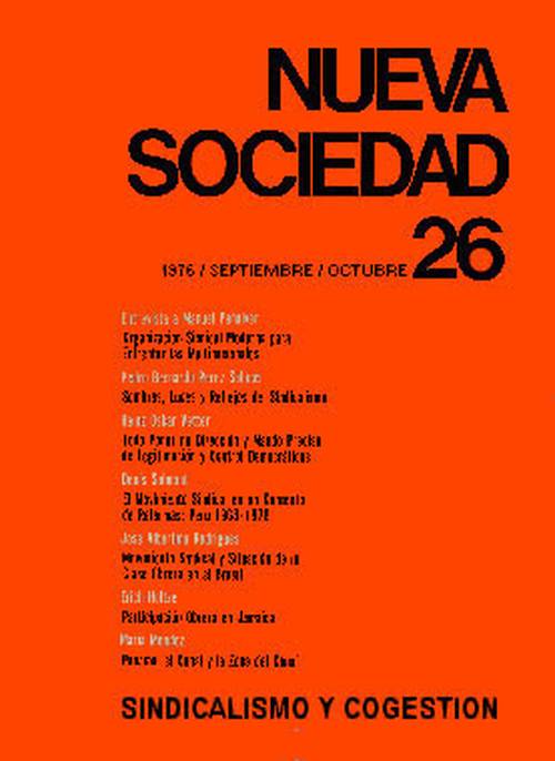 Sindicalismo y cogestión (26 / Septiembre - Octubre 1976)