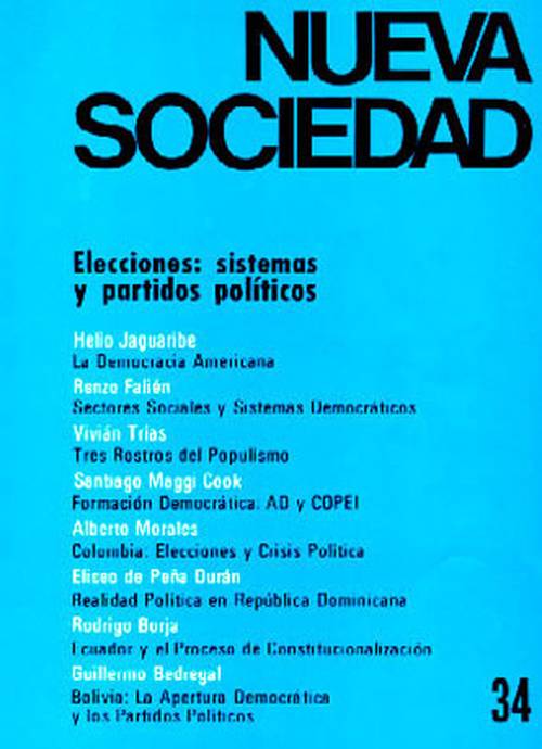 Elecciones sistemas y partidos políticos (34 / Enero - Febrero 1978)