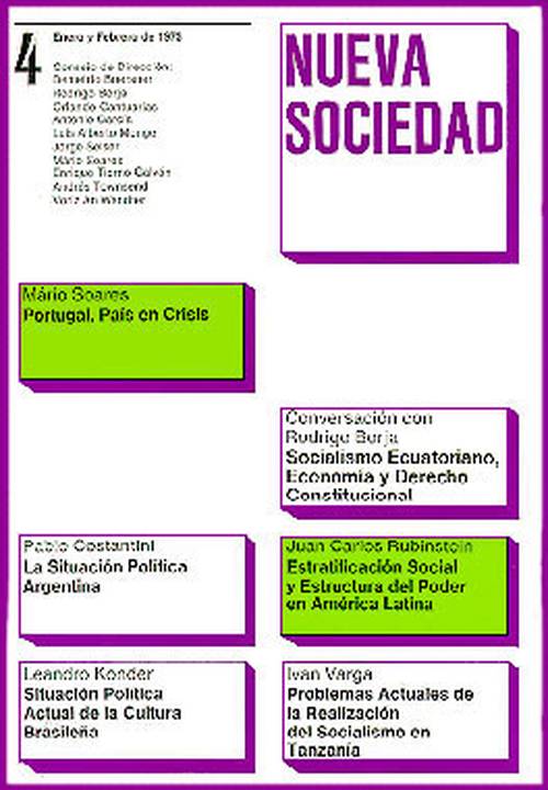Sociedad y poder en América Latina (4 / Enero - Febrero 1973)