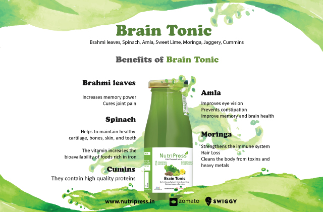 Brain Tonic Cold Pressed Juice 200ml