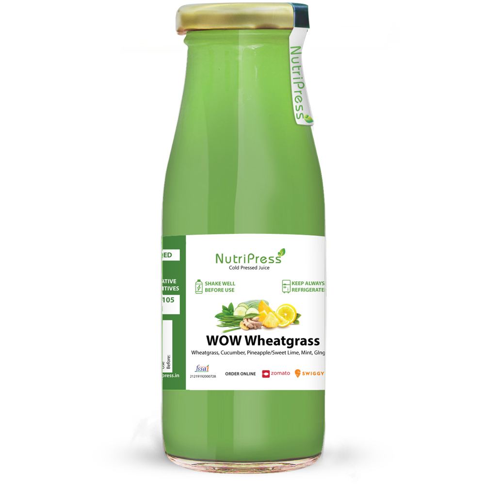 WOW Wheatgrass Cold Pressed Juice 200ml