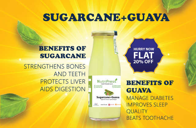 Sugarcane Guava Cold Pressed Juice 250ml
