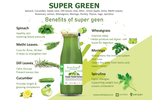 Super Sweet Green Cold Pressed Juice 200ml