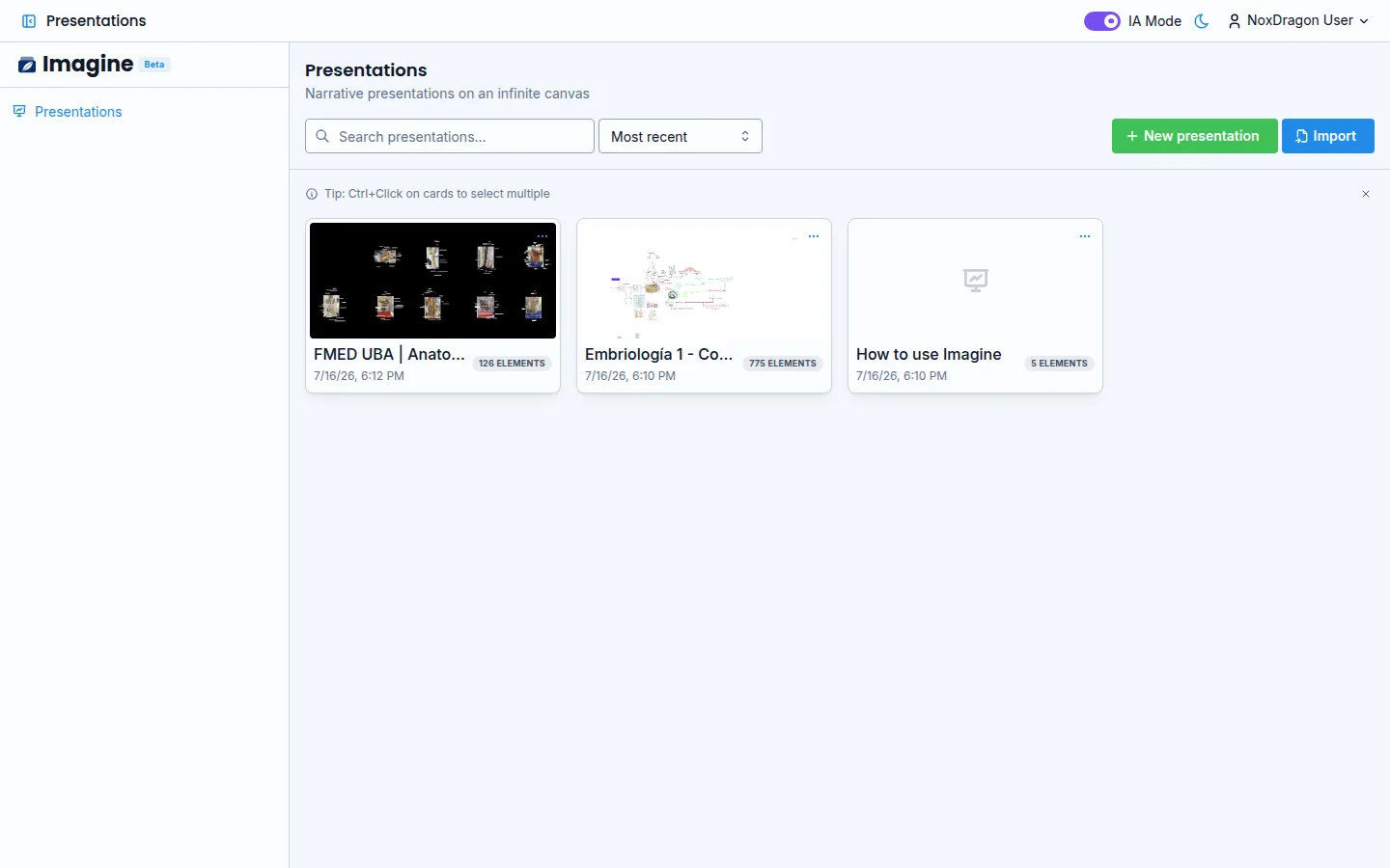 Getting started with Imagine